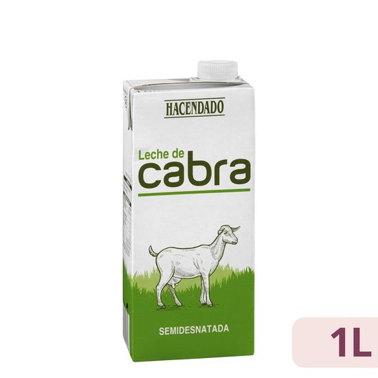 Leche semidesnatada de cabra Hacendado