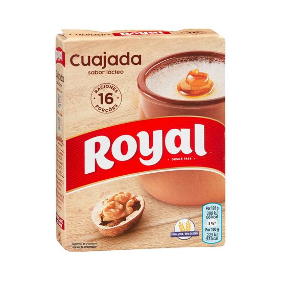 Preparado en polvo cuajada azucarada Royal sabor lácteo