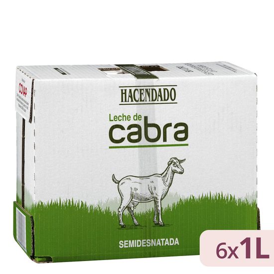 Leche semidesnatada de cabra Hacendado