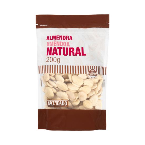 Almendra natural Hacendado sin piel