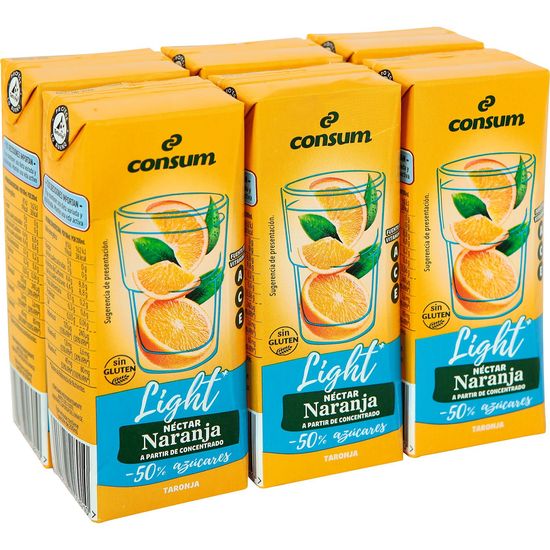 Néctar Naranja Light Pack de 6