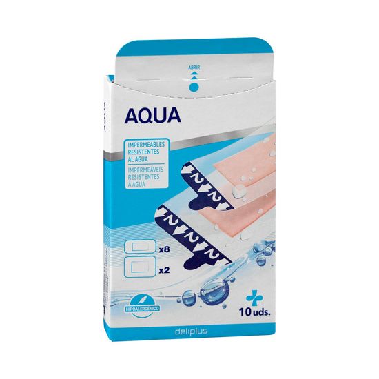 Tiras adhesivas protectoras de poliuretano Aqua Deliplus surtidas resistentes al agua