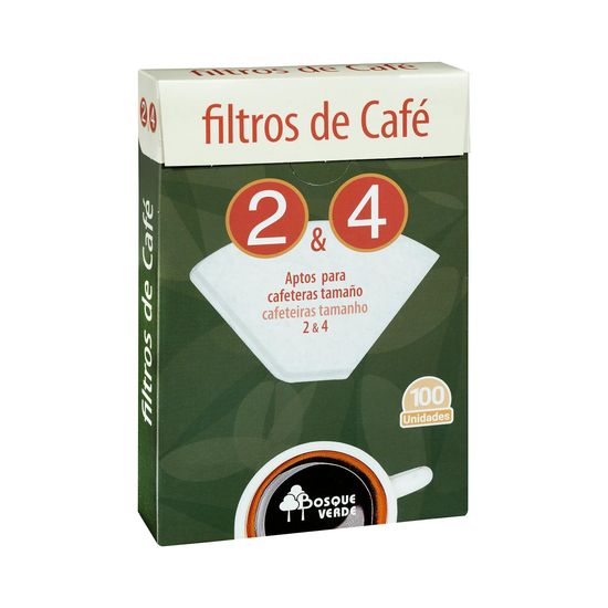 Filtros de café para cafeteras tamaño 2 y 4 Bosque Verde