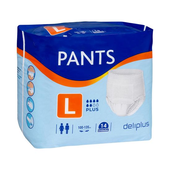 Pañal adulto braguita talla L Deliplus Pants Plus