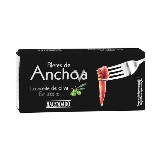 Filetes de anchoa en aceite de oliva Hacendado