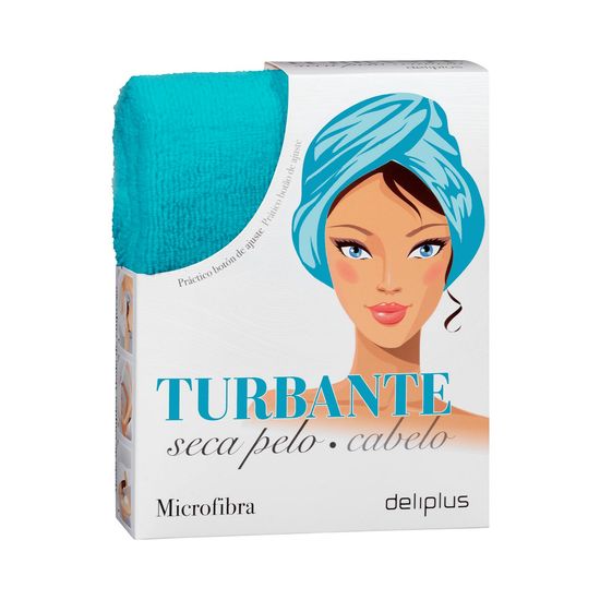 Toalla turbante seca pelo microfibra Deliplus