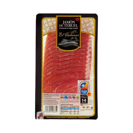 Jamón de Teruel El Ontanar lonchas