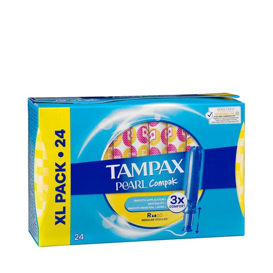 Tampones regular Tampax Pearl con aplicador