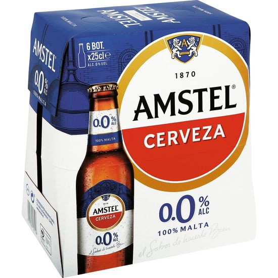 Cerveza 0,0 % Pack de 6 Botellas