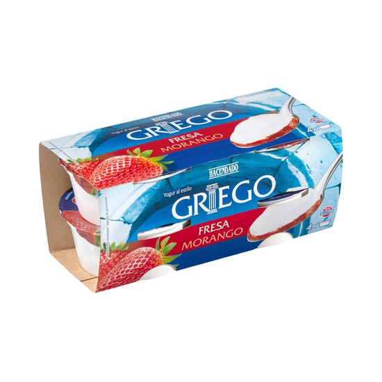 Yogur griego con fresa Hacendado