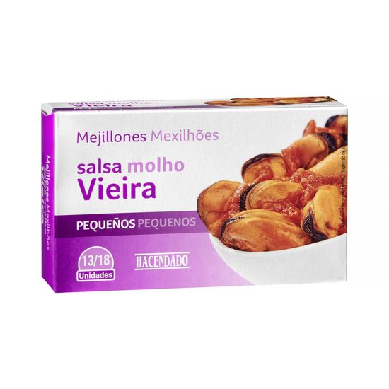 Mejillones en salsa de vieira Hacendado pequeños