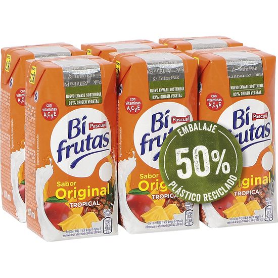 Bifrutas Tropical Pack de 6