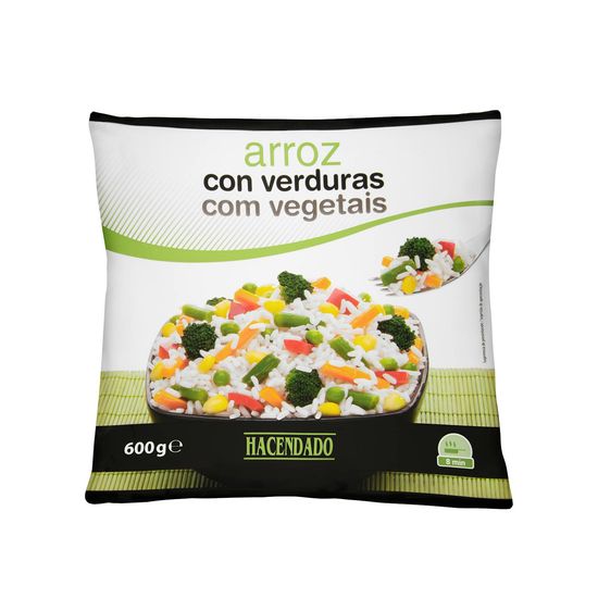 Arroz con verduras Hacendado ultracongelado