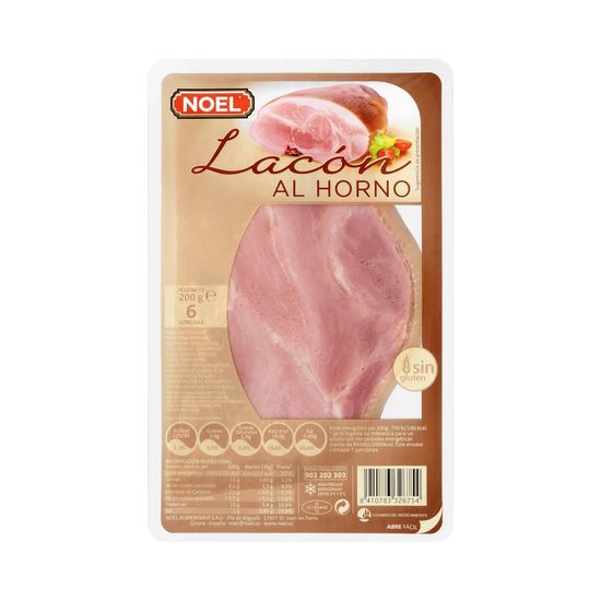 Lacón al horno Noel lonchas